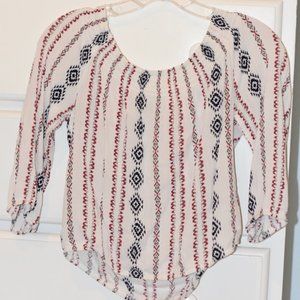 Off The Shoulder Ruffle Long Sleeve Top